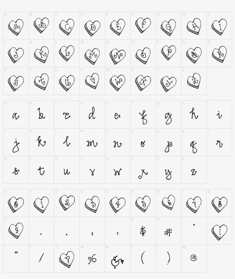 Dj Candy Heart Font - Computer Font, transparent png download
