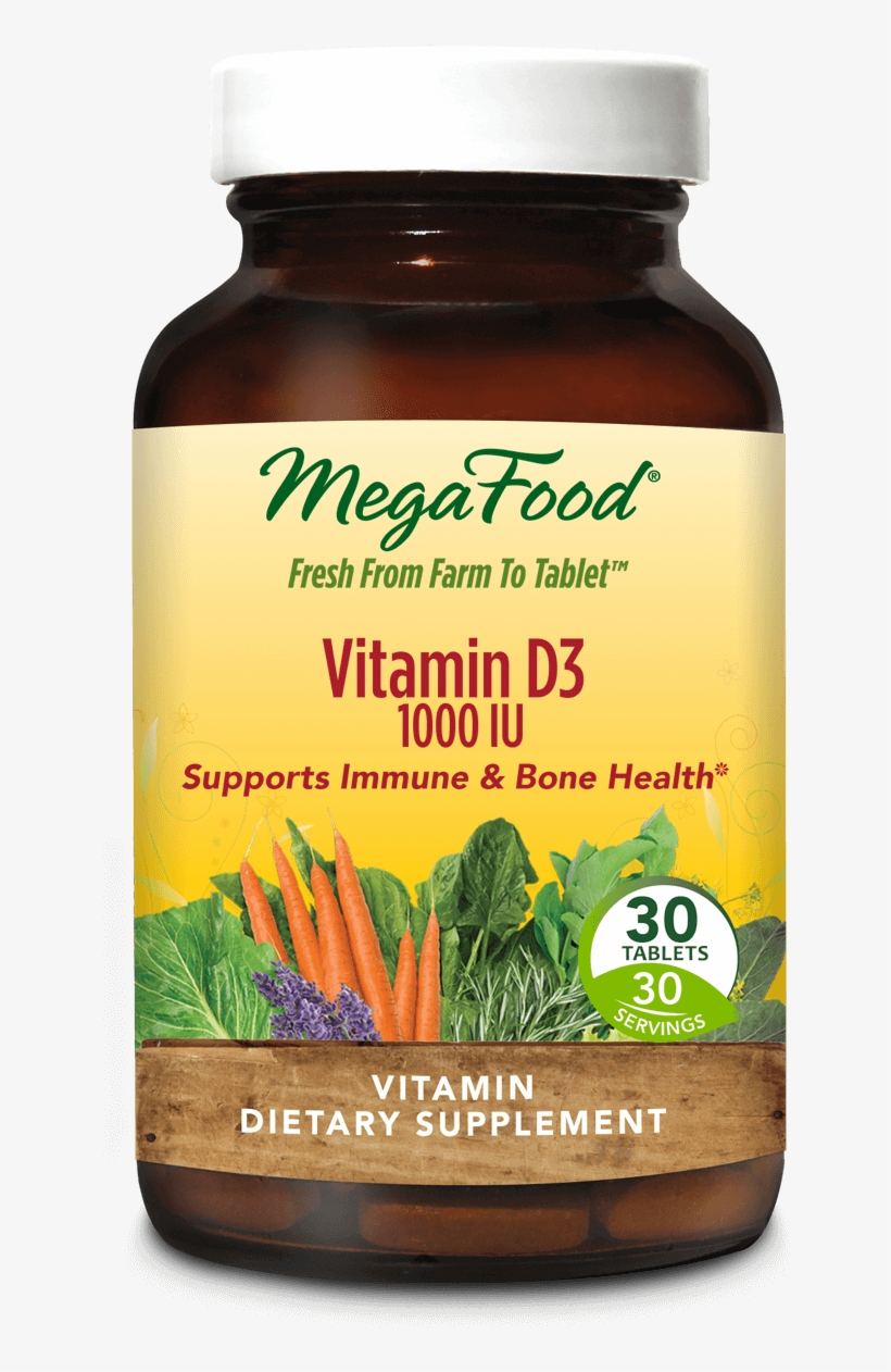 Vitamin D-3 1000 Iu - Megafood Women Over 40 One Daily Supplement - 60 Tablets, transparent png download