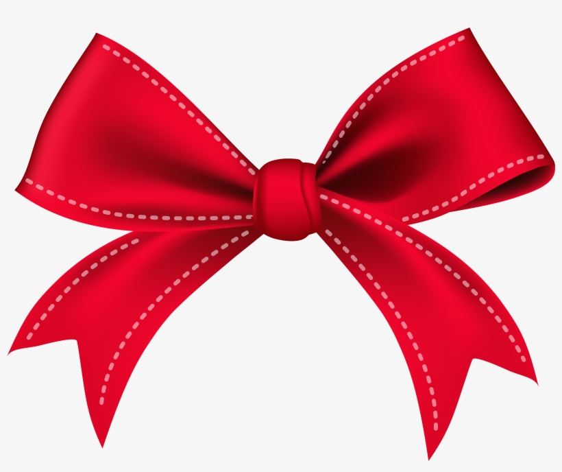 Bow Red Png Clip Art Image - Birthday Bow Png, transparent png download