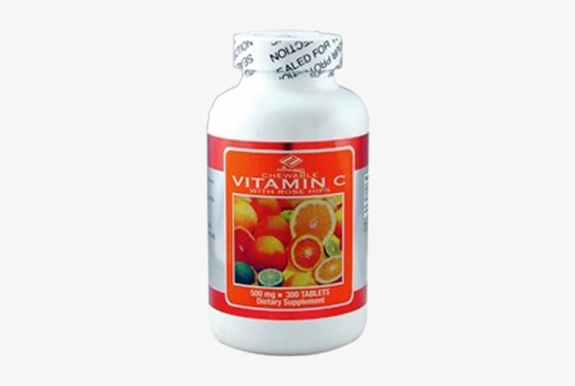 Nu Health Vitamin C Chewable 500mg 300 Tablets, transparent png download