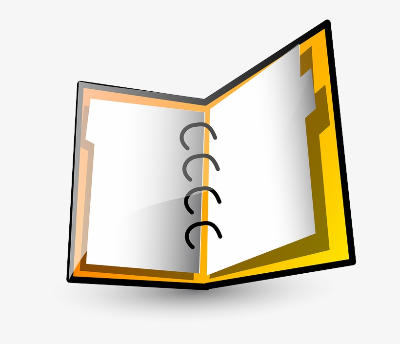 Science Clipart Binder - Binder Clip Art, transparent png download