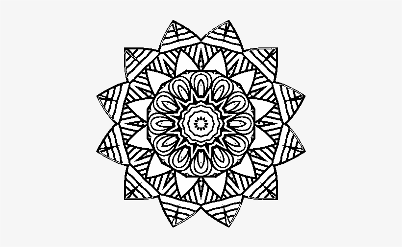 Fruit Mandala Coloring Page - Mandalas Para La Concentracion, transparent png download