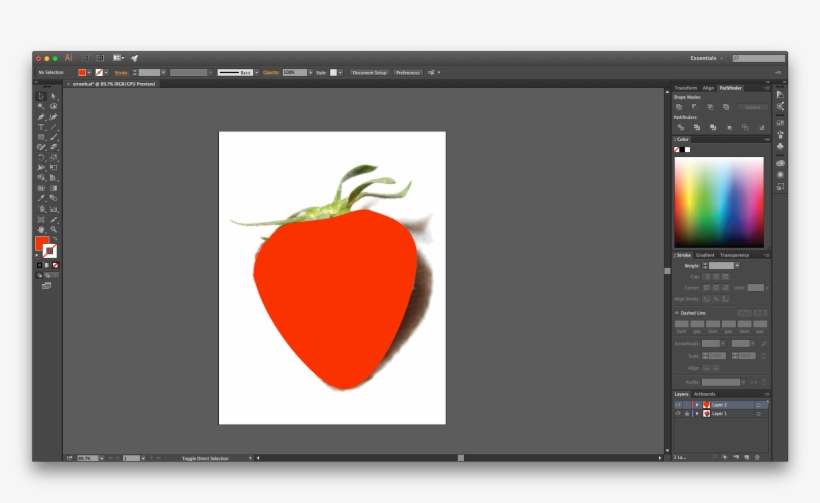 Double Click The Big White Square To Get A Color Menu - Multimedia, transparent png download