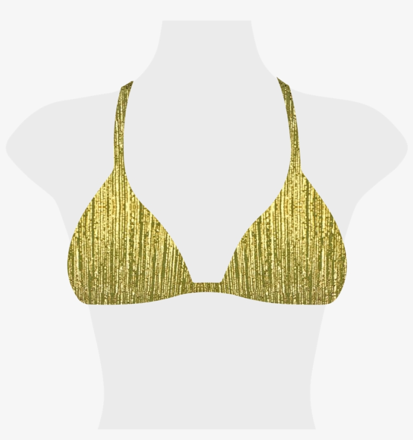 Golden Glow Dallas Bikini Top, transparent png download
