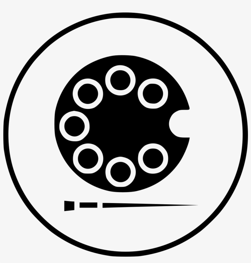 Brush Paint Colour Plate Tool Drawing Sketch Comments - Colour Art Icon Png File, transparent png download