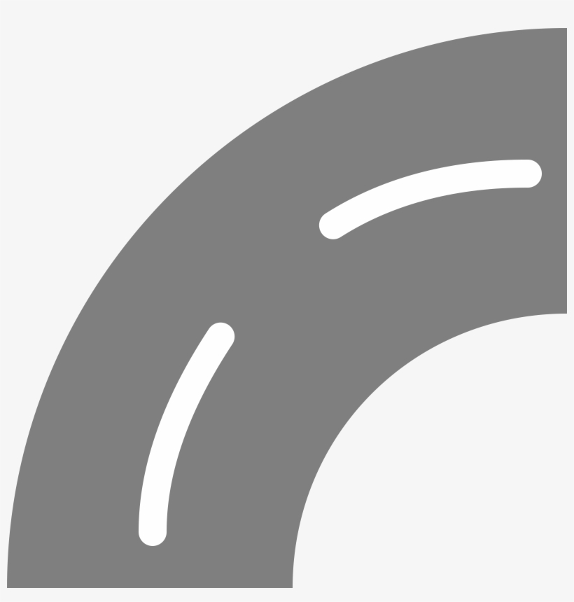 Clipart Road Black And White - Road Track Clipart Transparent PNG