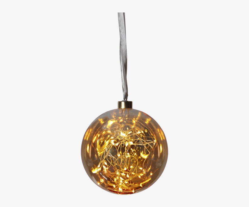 Glass Bauble Glow - Led-glaskugel 15 Cm, transparent png download