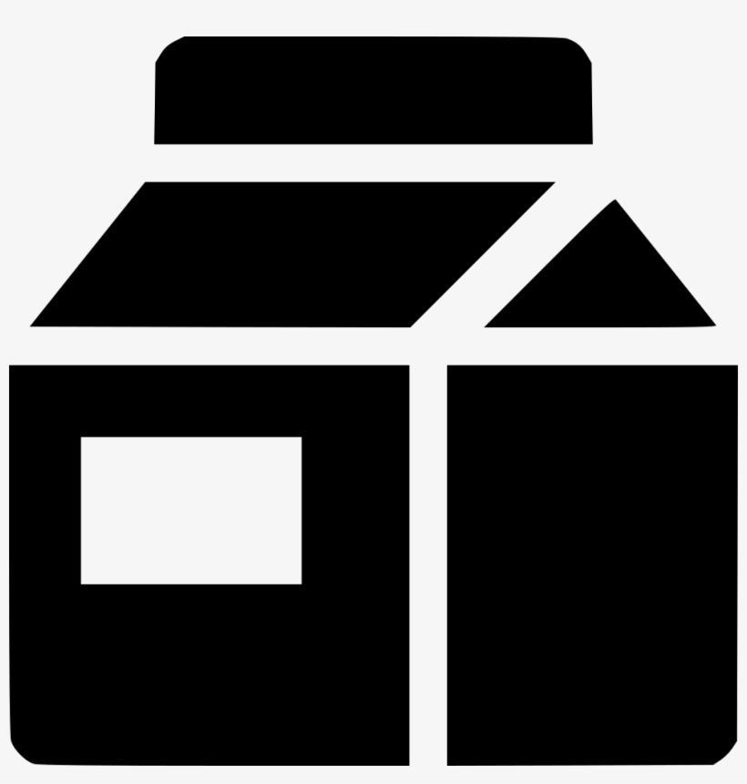 Milk Carton - - Carton Icon Png White, transparent png download