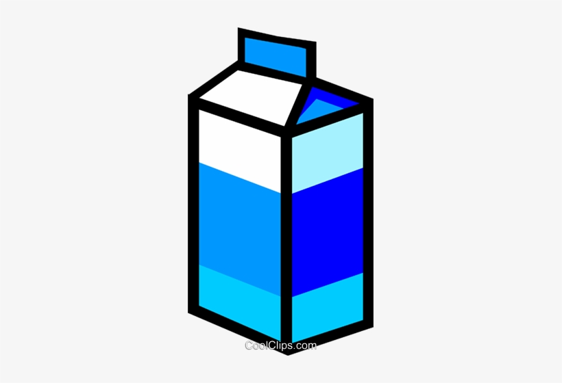Milk Carton Royalty Free Vector Clip Art Illustration - Gallon, transparent png download