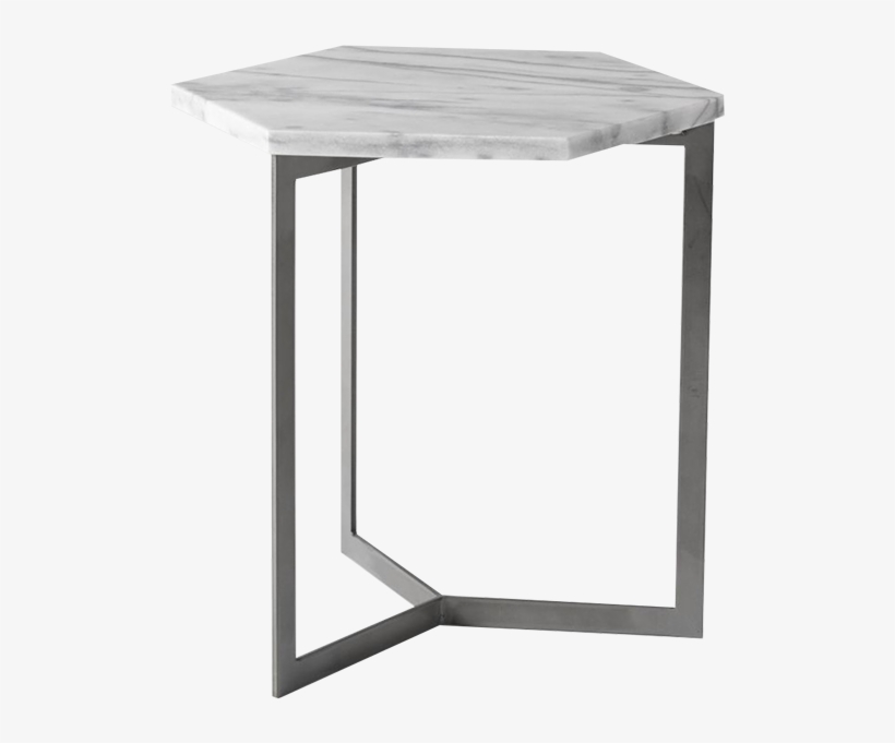 Hex Marble Side Table, transparent png download