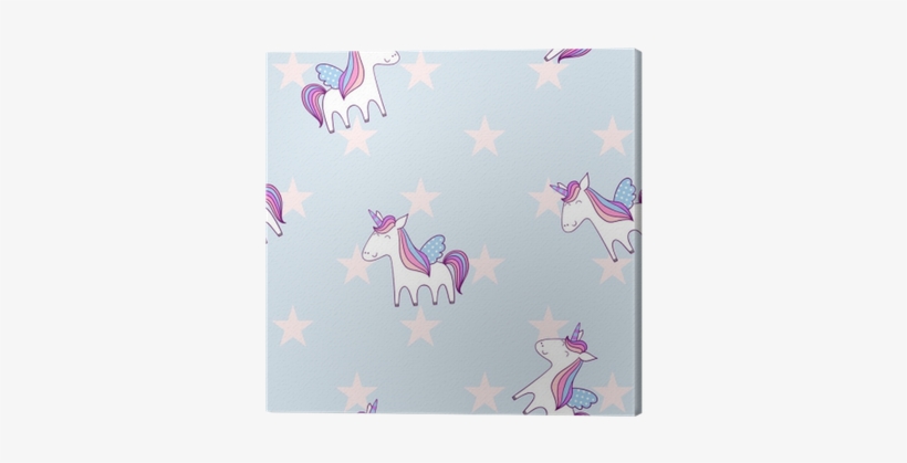 Magic Cute Unicorn With Stars - Cartoon, transparent png download