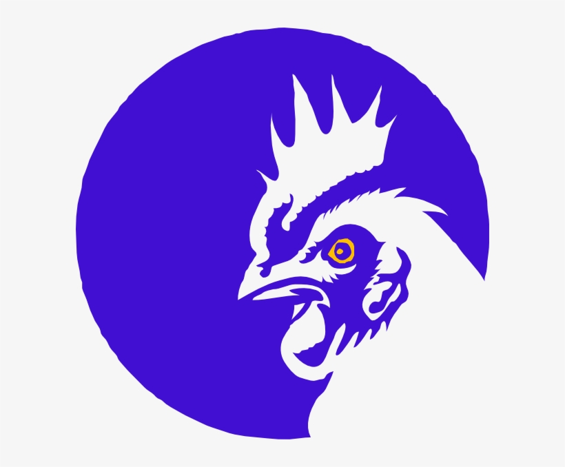 Blue Rooster 3 Svg Clip Arts 600 X 598 Px, transparent png download
