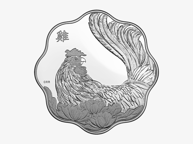 Pure Silver Lunar Lotus Coin Year Of The Rooster - Pure Silver Lunar Lotus Coin Year, transparent png download