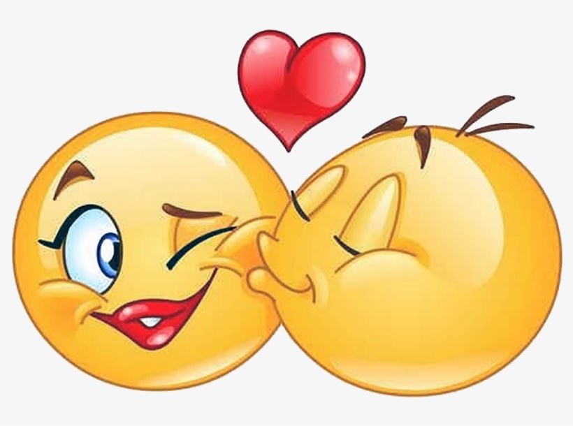 Beso En El K Ch T A Ella - Kiss Smiley, transparent png download