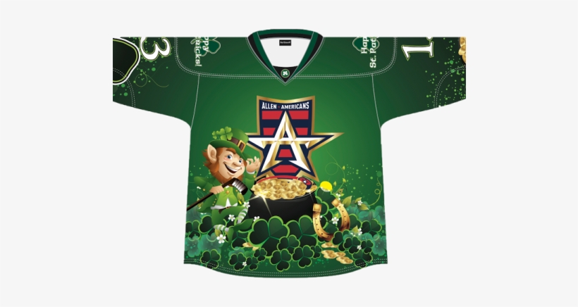 Patrick's Day, Americans Host Thunder - Allen Americans Jersey, transparent png download