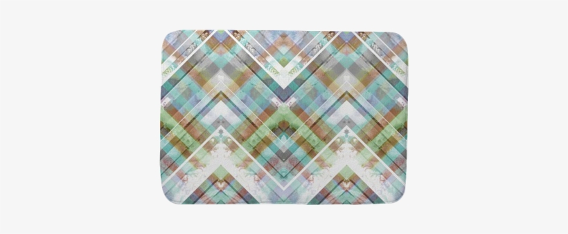 Zigzag Stripes, Diagonal Lines And Diamonds, Batik - Watercolor Painting, transparent png download