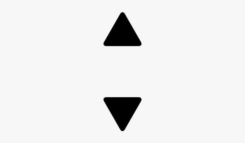 Up And Down Small Triangular Arrows Vector - Icono Flecha Arriba Y Abajo, transparent png download