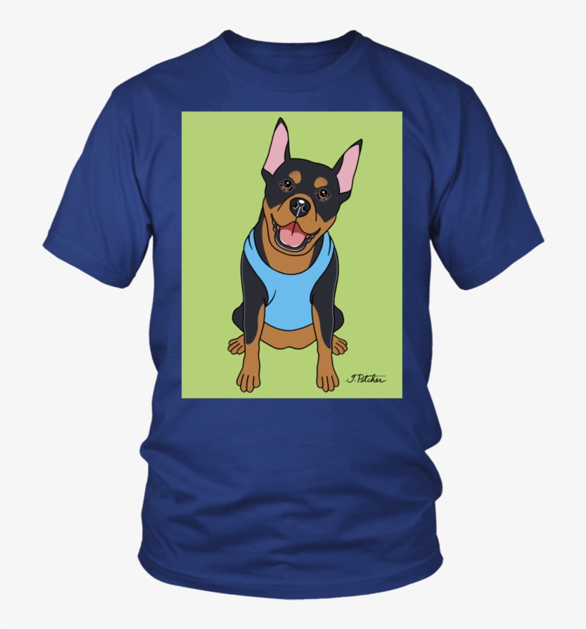 Doberman Dog T-shirt - All Men Are Created Equal But Only, transparent png download