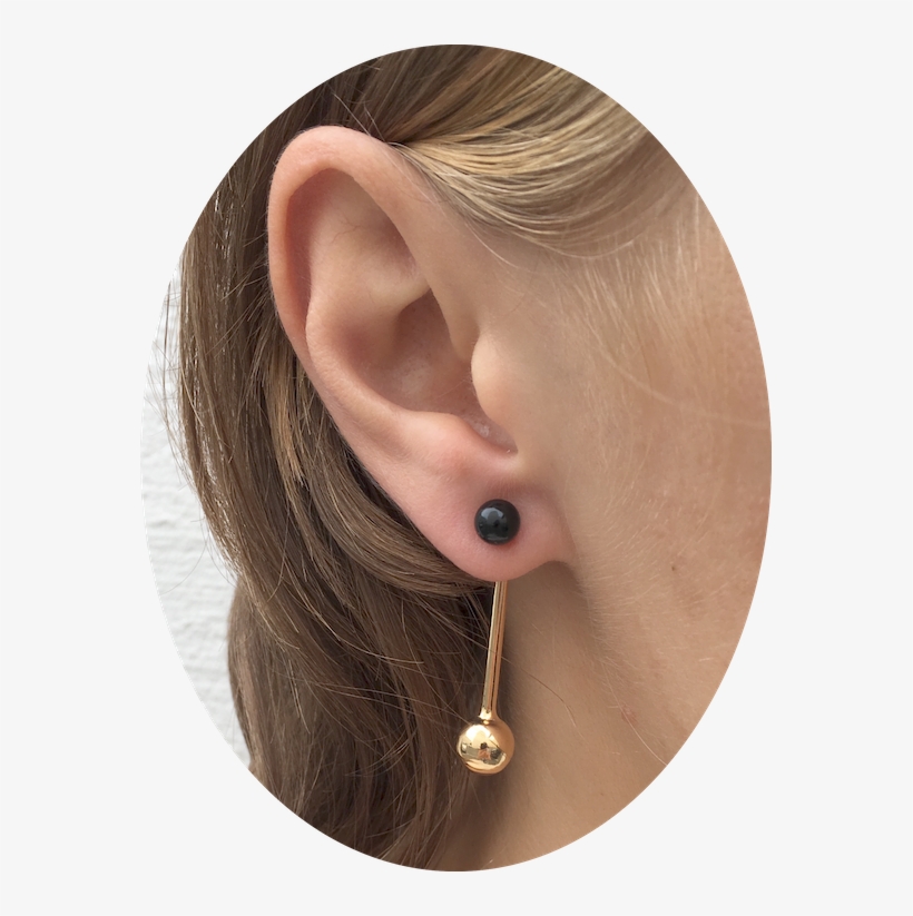 Always Remember The Salt And Pepper Earrings Black - Earring, transparent png download