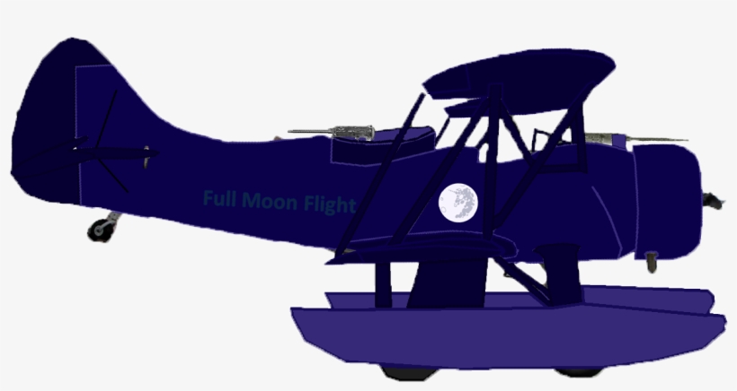 Full Moon Flight With Pontoons - Cessna 182, transparent png download