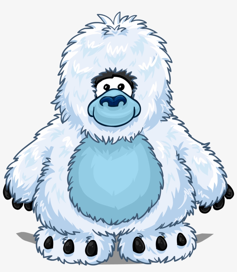 Yeti Costume From A Player Card - Yeti Club Penguin Png, transparent png download