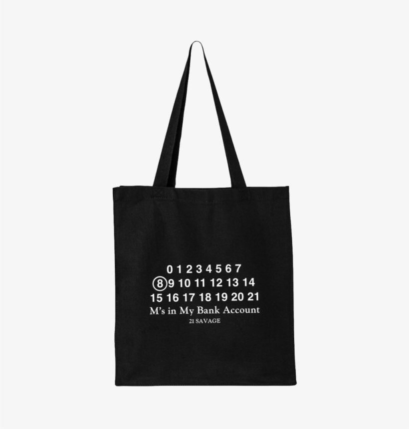Black Bank Account Tote - Tote Bag, transparent png download