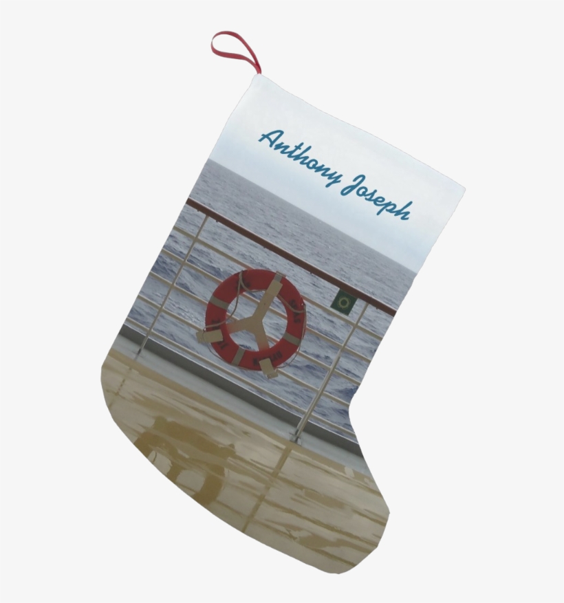 Ship Railing Personalized Christmas Stocking - Der Geländer-gewohnheit Kleiner Weihnachtsstrumpf, transparent png download