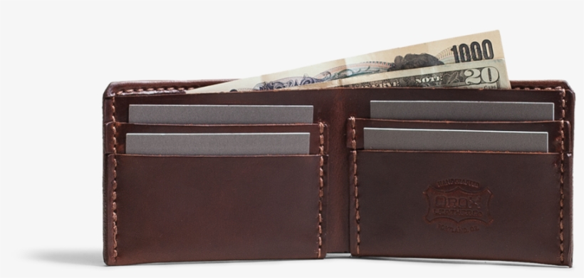 Orox Brown Leather Classic Bifold - Leather, transparent png download