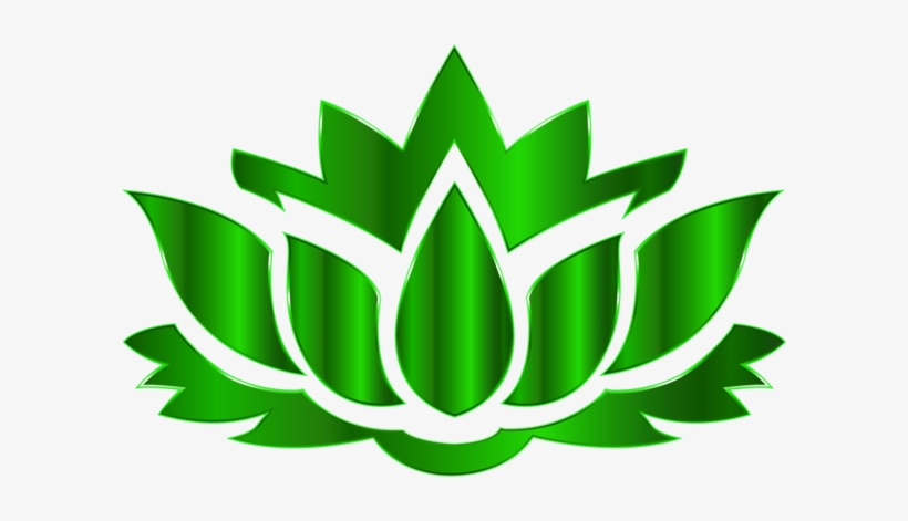 Lotus Flower Silhouette - Gold And Purple Background Png, transparent png download