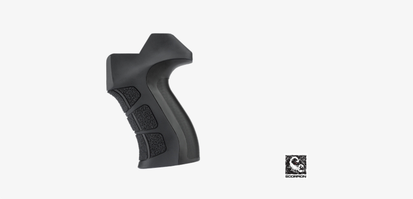 Ar-15 T2 Scorpion Recoil Pistol Grip - Ati Tactlite 10/22 Adjustable Side-folding Stock, Black, transparent png download