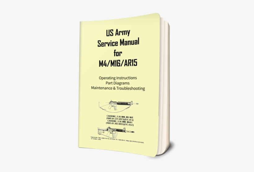 The Official Us Army Manual For Ar15/m4/m16 - Book, transparent png download