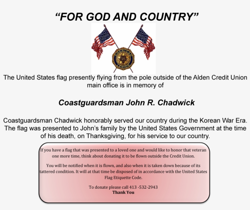 Flag For Website - American Legion, transparent png download