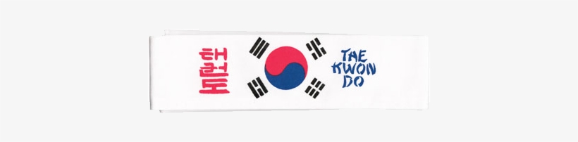 Purchase Korean Flag Tkd Headband - Taekwondo Headband, transparent png download
