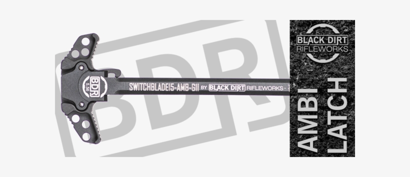 Black Dirt Rifleworks Switchblade Gii Ambi Ar15 Charging - Armalite Ar-10, transparent png download