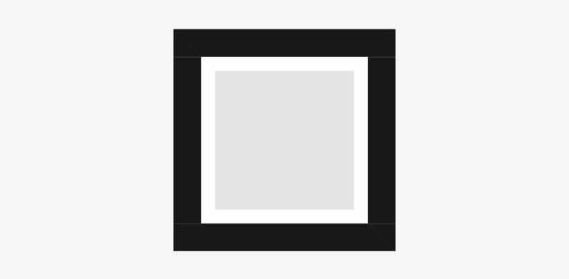 Laca 2cm Preta - Moldura Quadro Preta Png, transparent png download