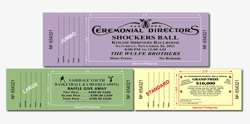 Raffle Tickets - Unique Double Roll Raffle Tickets 500 Count Assorted, transparent png download