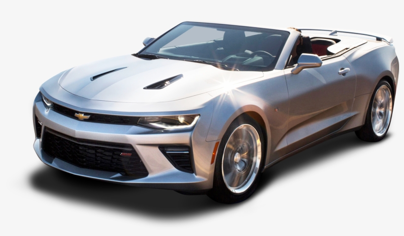 Chevrolet Camaro Convertible Silver Car Png Image, transparent png download
