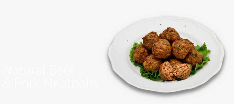 Natural Beef And Pork Meatballs - Meatball, transparent png download