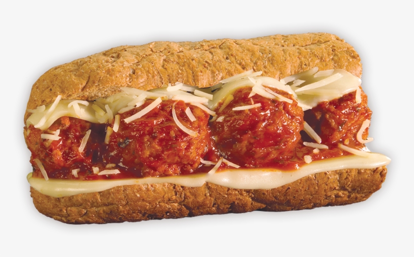 Italian Beef/pork Blended Meatballs Smothered In A - Blimpie Meatball Sub, transparent png download