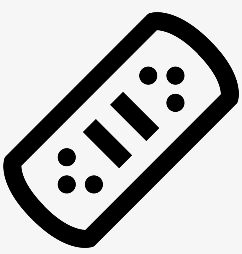 The Object Is Shaped Like A Bandage, Which Is A Long - Icon, transparent png download
