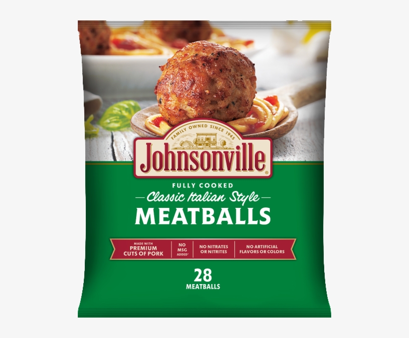 Classic Italian Style Meatballs - Johnsonville Frozen Meatballs, transparent png download
