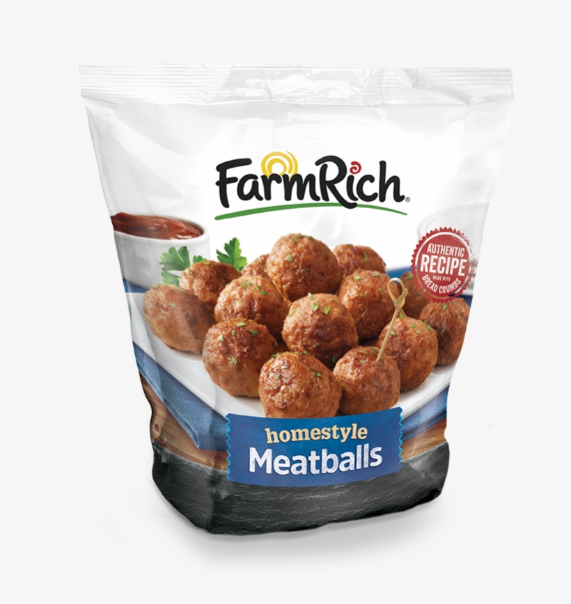 Original Meatballs - Farm Rich Breaded Mozzarella Sticks - 24 Oz Box, transparent png download