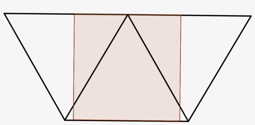 Can Three Equilateral Triangles With Sidelength $s$ - Triangle, transparent png download
