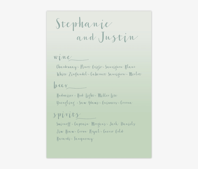 Drink Menu, transparent png download