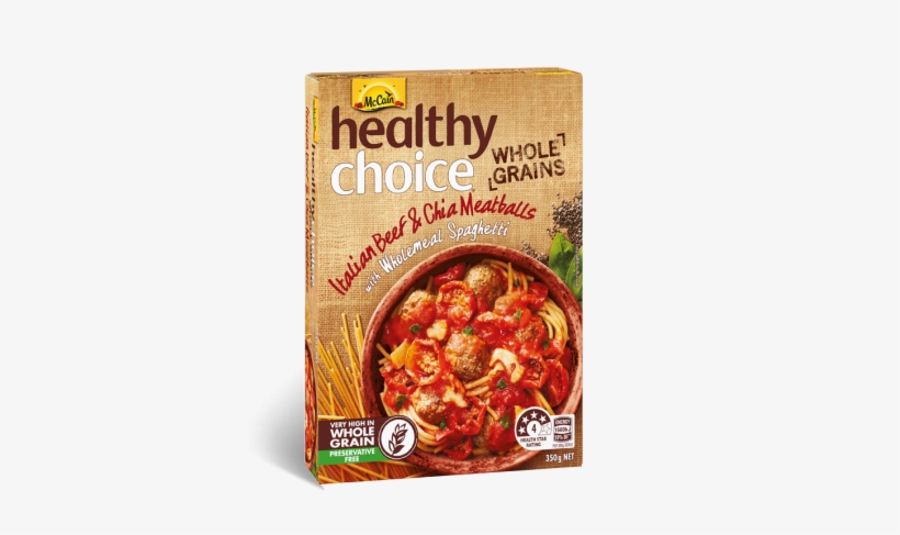 Healthy Choice Wholegrains Beef & Chia Meatballs With, transparent png download