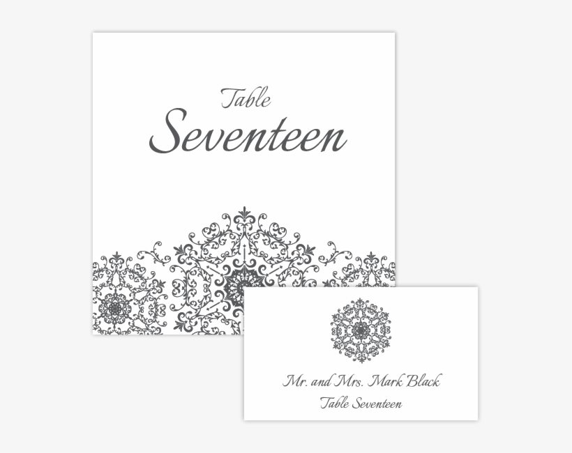 Table Number-escort - Design, transparent png download
