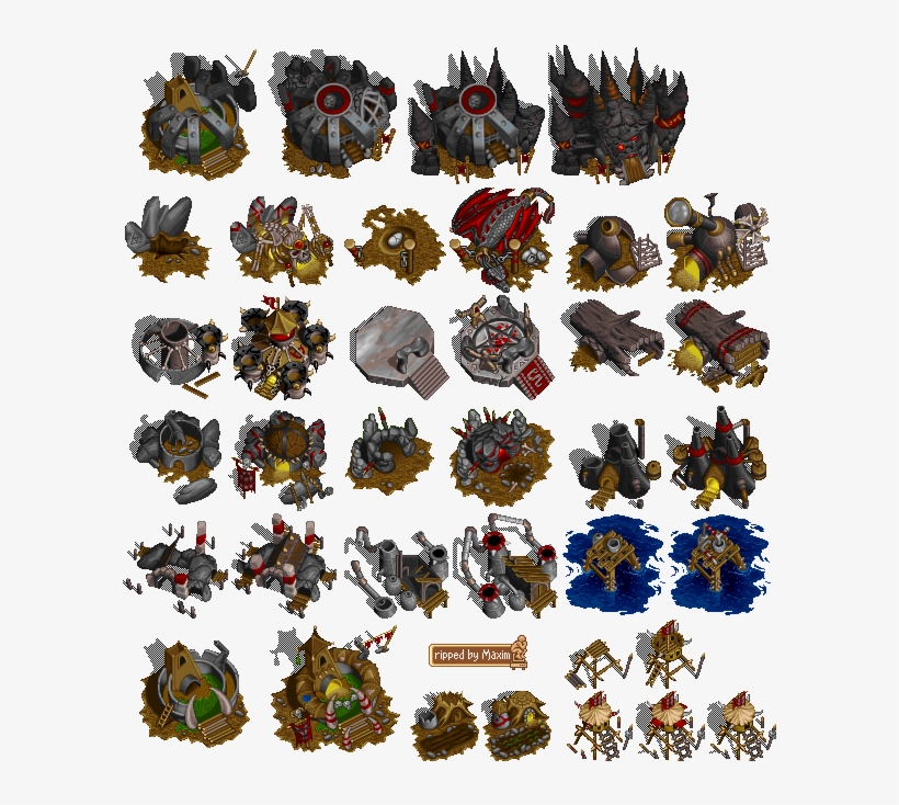 Graphic Free Library Buildings Summer Backgrounds Tiles - Warcraft 2 Building, transparent png download