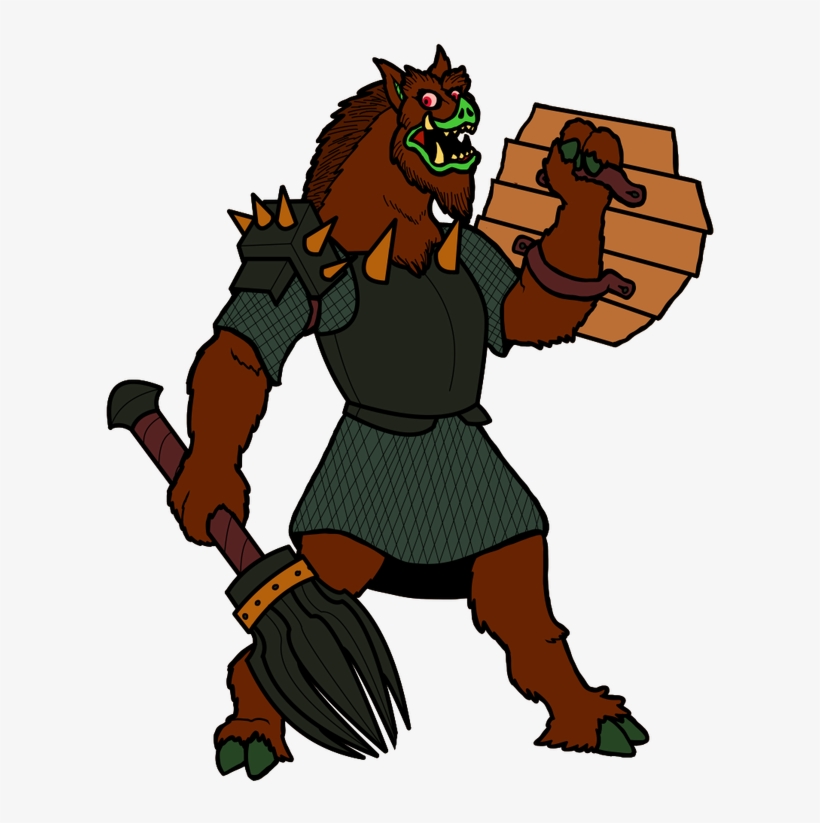 Orc Clipart Creepy Monster - Monster, transparent png download