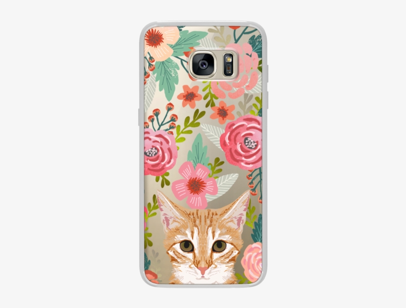 Casetify Galaxy S7 Edge Classic Snap Case - Orange Tabby Graphic Art On Wrapped Canvas East Urban, transparent png download