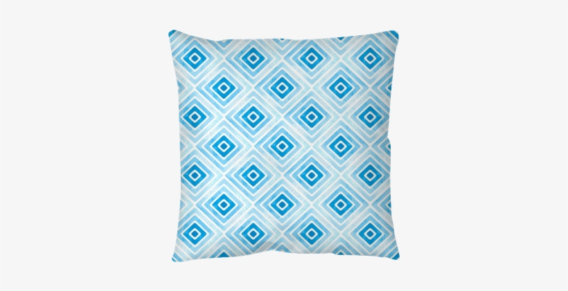 Watercolor Vector Rhombus Texture - Pillow, transparent png download